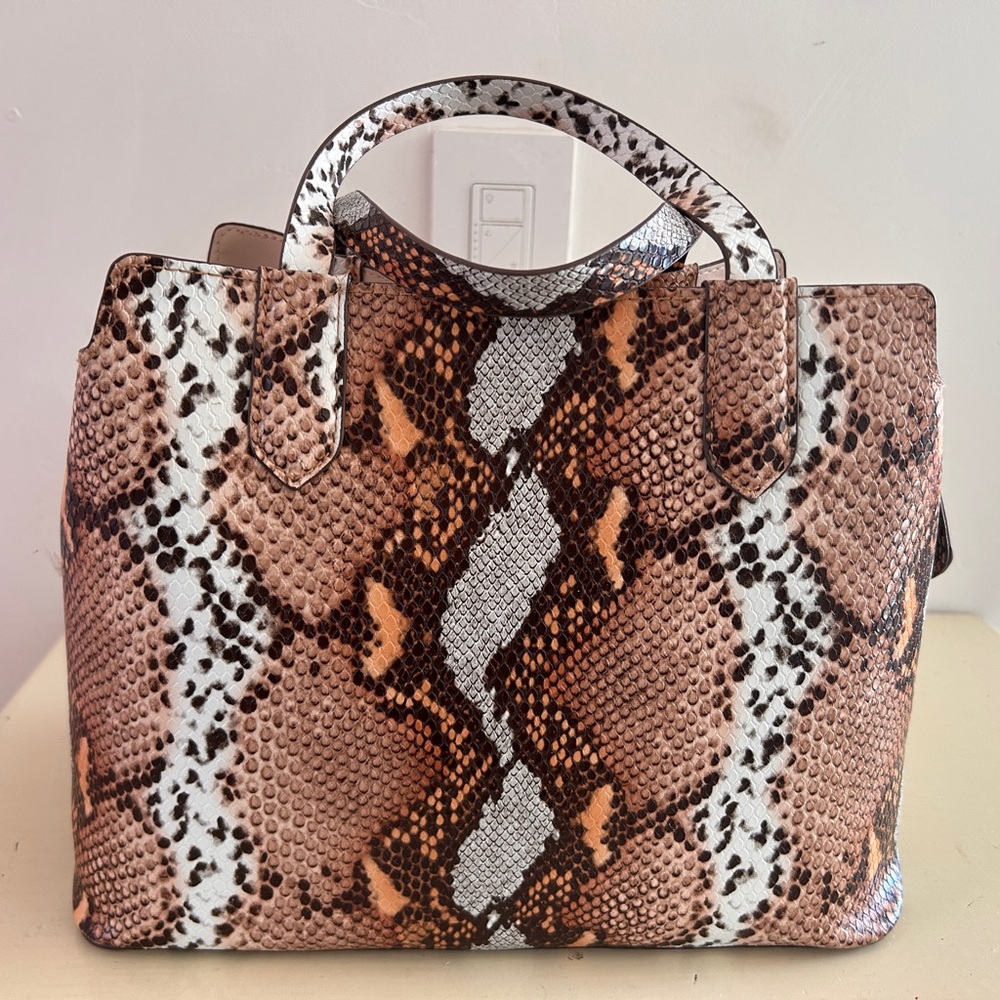 Elegant Snake Print Tote Bag
